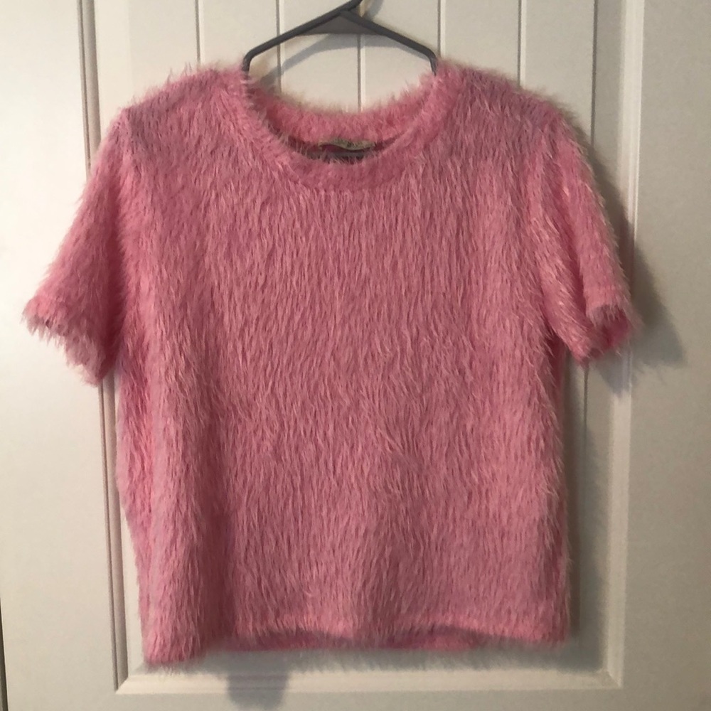 fluffy blouse